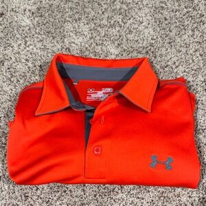Under Armour Men's Orange Polo Shirt